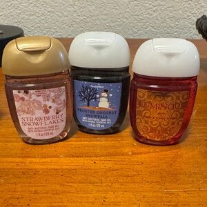 Bath & Body Works Hand Sanitizer Trio - Strawberry, Coconut, Luminous